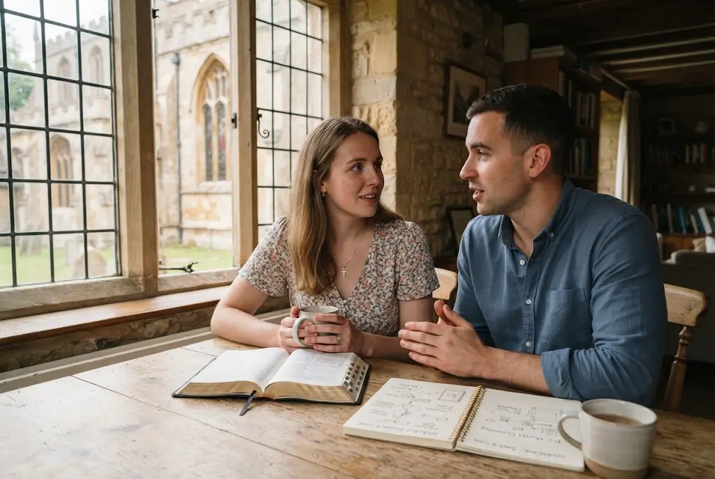 Can a non Christian marry a Christian couple discussing faith and marriage