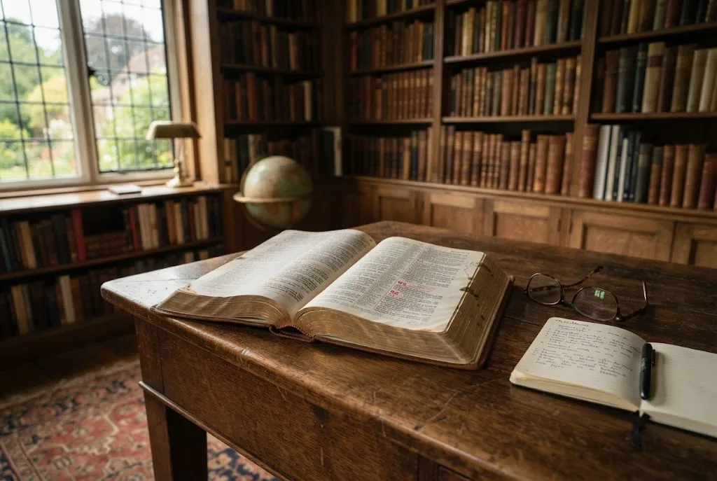 how many pages in the bible shown in a traditional Bible study setting