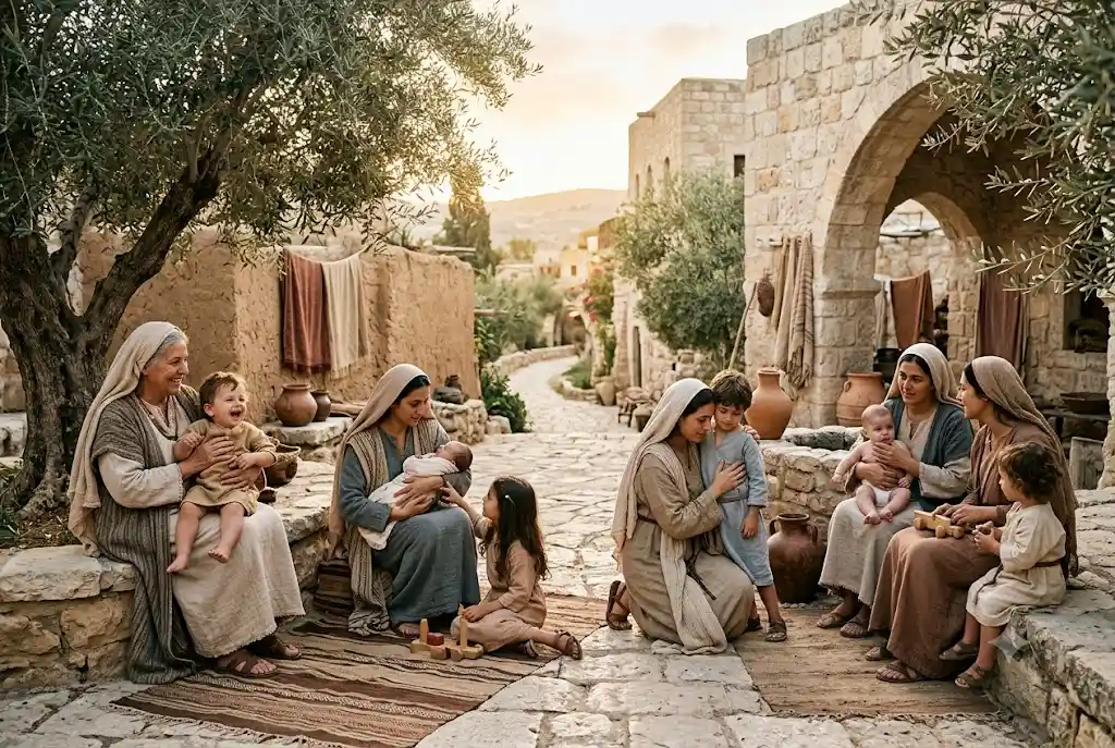 Mothers in the Bible showing examples of biblical motherhood and faith