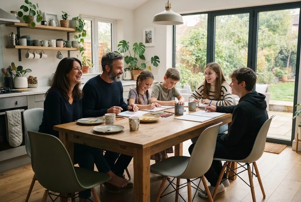 What is a blended family with parents, stepchildren and siblings?