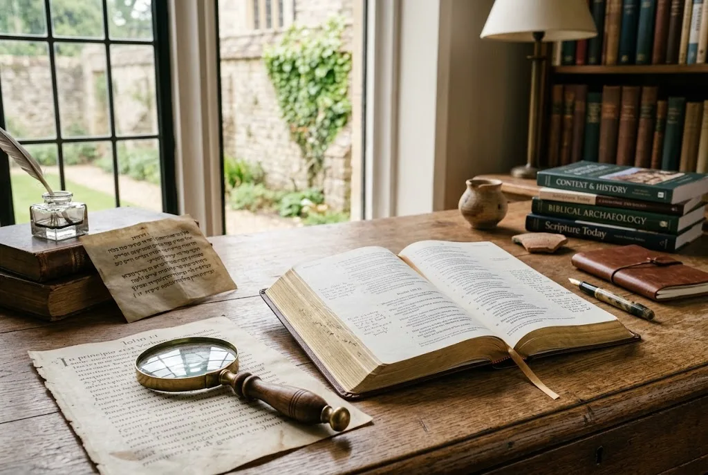 Is the Bible true represented by an open Bible and historical manuscript research