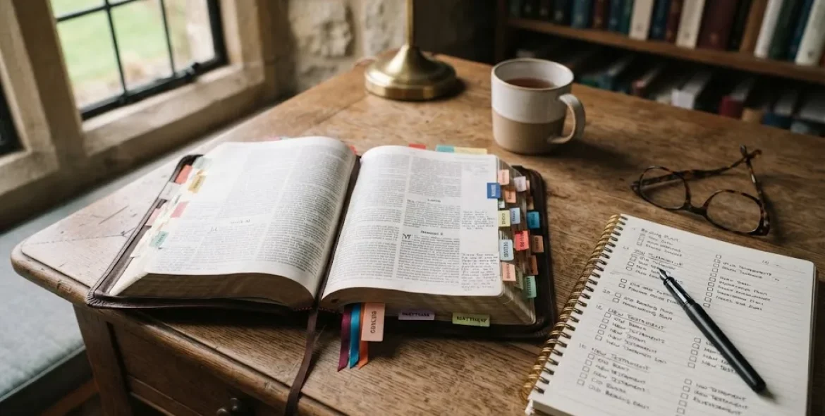 Books of the Bible in order arranged for Bible study