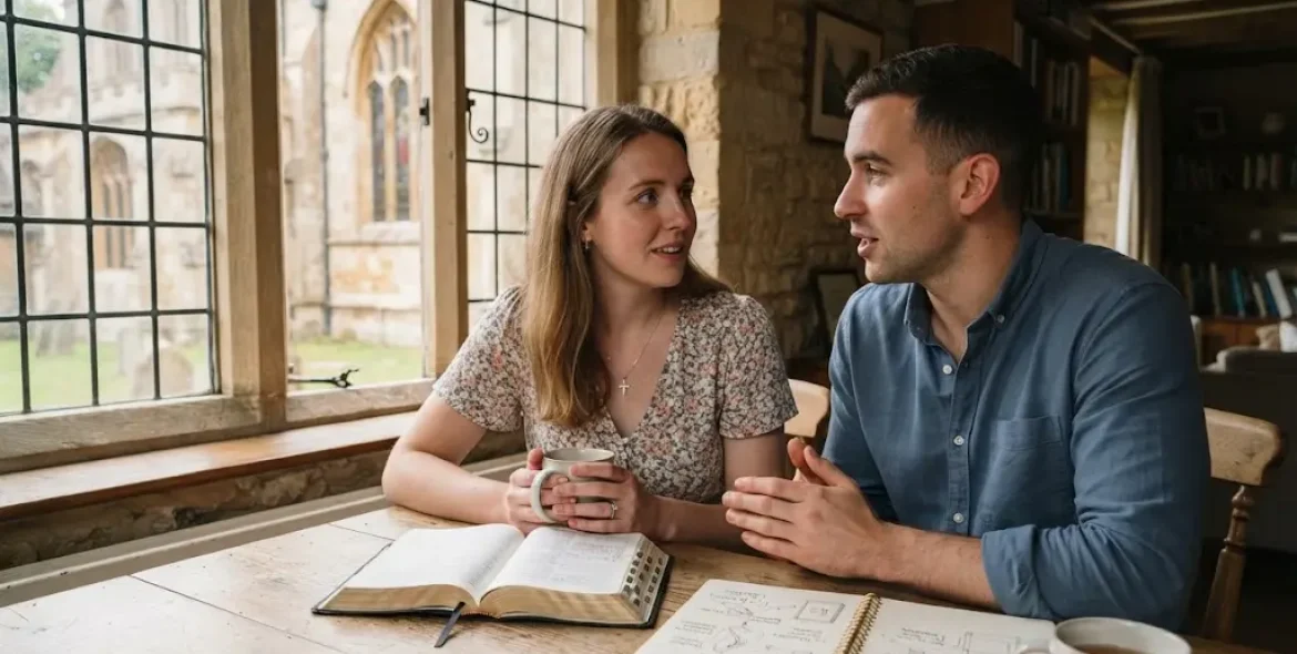 Can a non Christian marry a Christian couple discussing faith and marriage