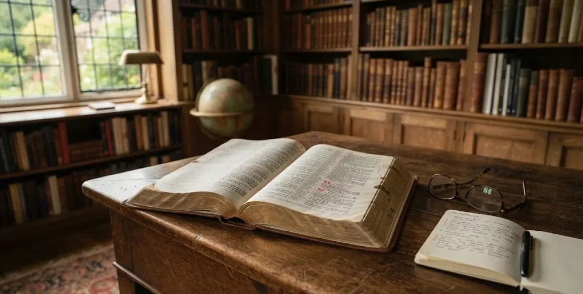 how many pages in the bible shown in a traditional Bible study setting