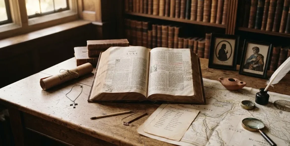 people in the Bible represented in a historical biblical study setting