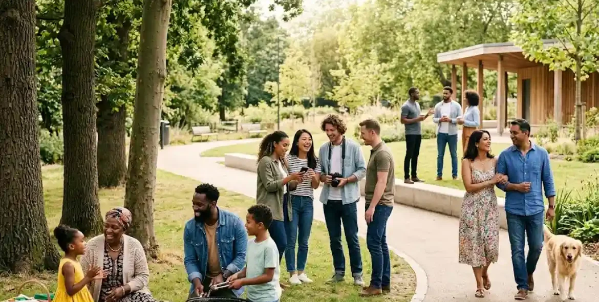 Diverse people representing different types of relationships including family, friends, and romantic partners